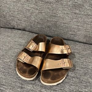 Birkenstock Arizona Sandal Metallic Copper